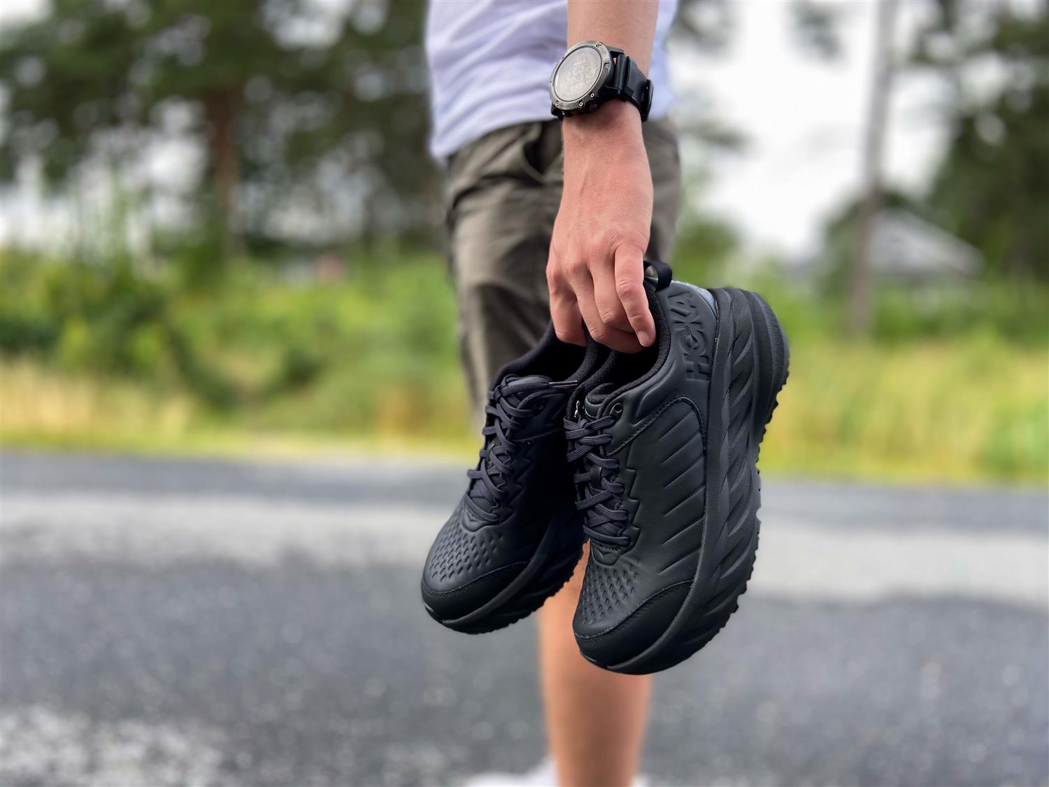 Hoka M Bondi SR WIDE Svart / Svart