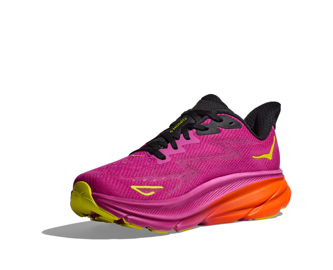 Hoka W CLIFTON 9 Fuchsia / Svart