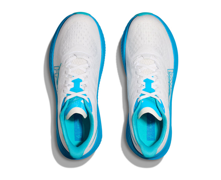 Hoka M MACH 6 Vit / Skyward Blå