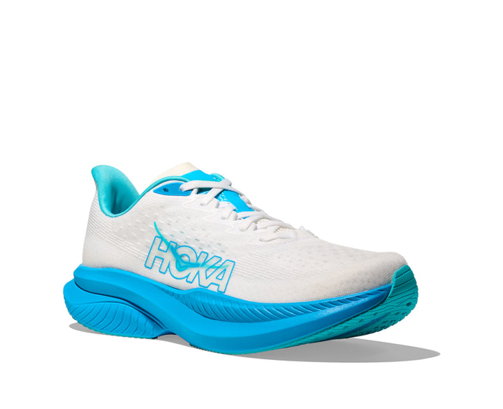 Hoka M MACH 6 Vit / Skyward Blå
