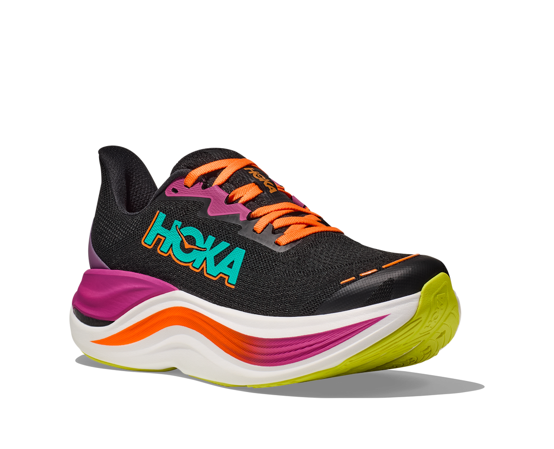 Hoka M SKYWARD X Svart / Electric Aqua