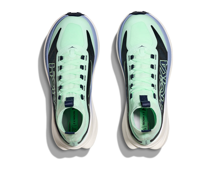 Hoka W TECTON X 3 Mint Fluorite / Varsity Navy