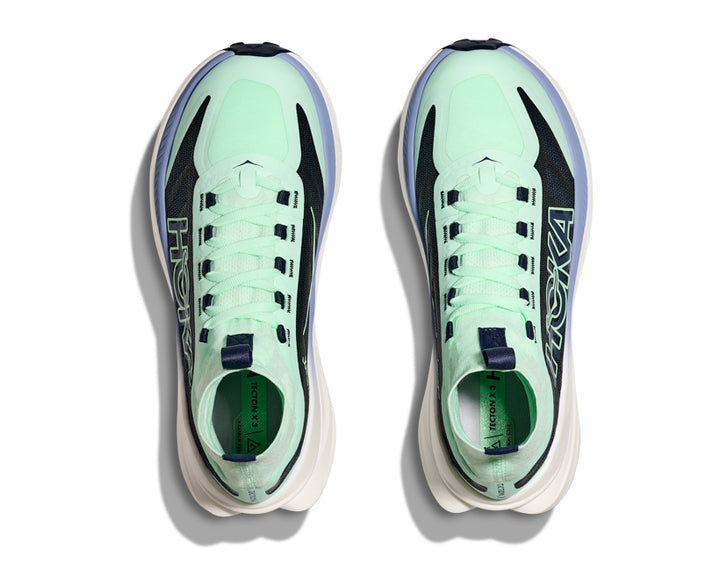 Hoka W TECTON X 3 Mint Fluorite / Varsity Navy