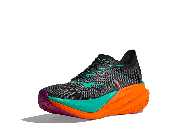 Hoka M MACH X 2 Svart / Elektrisk Aqua