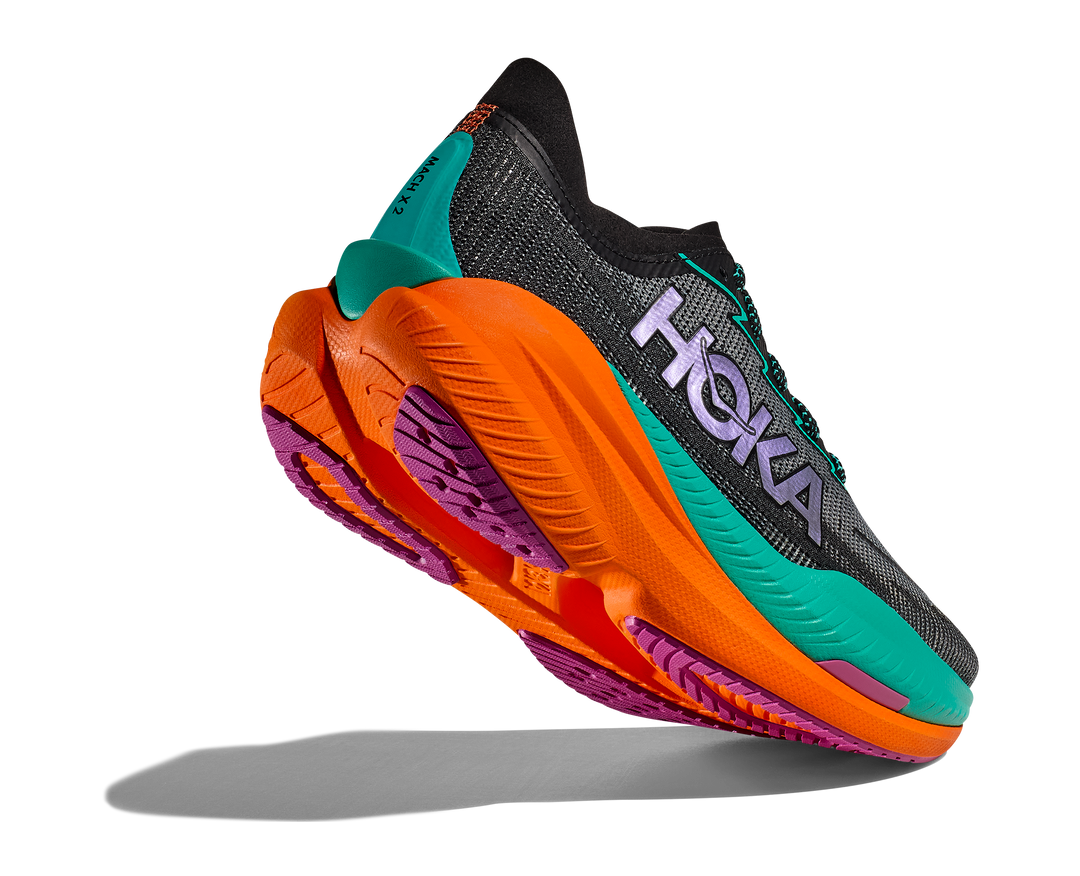 Hoka M MACH X 2 Svart / Elektrisk Aqua