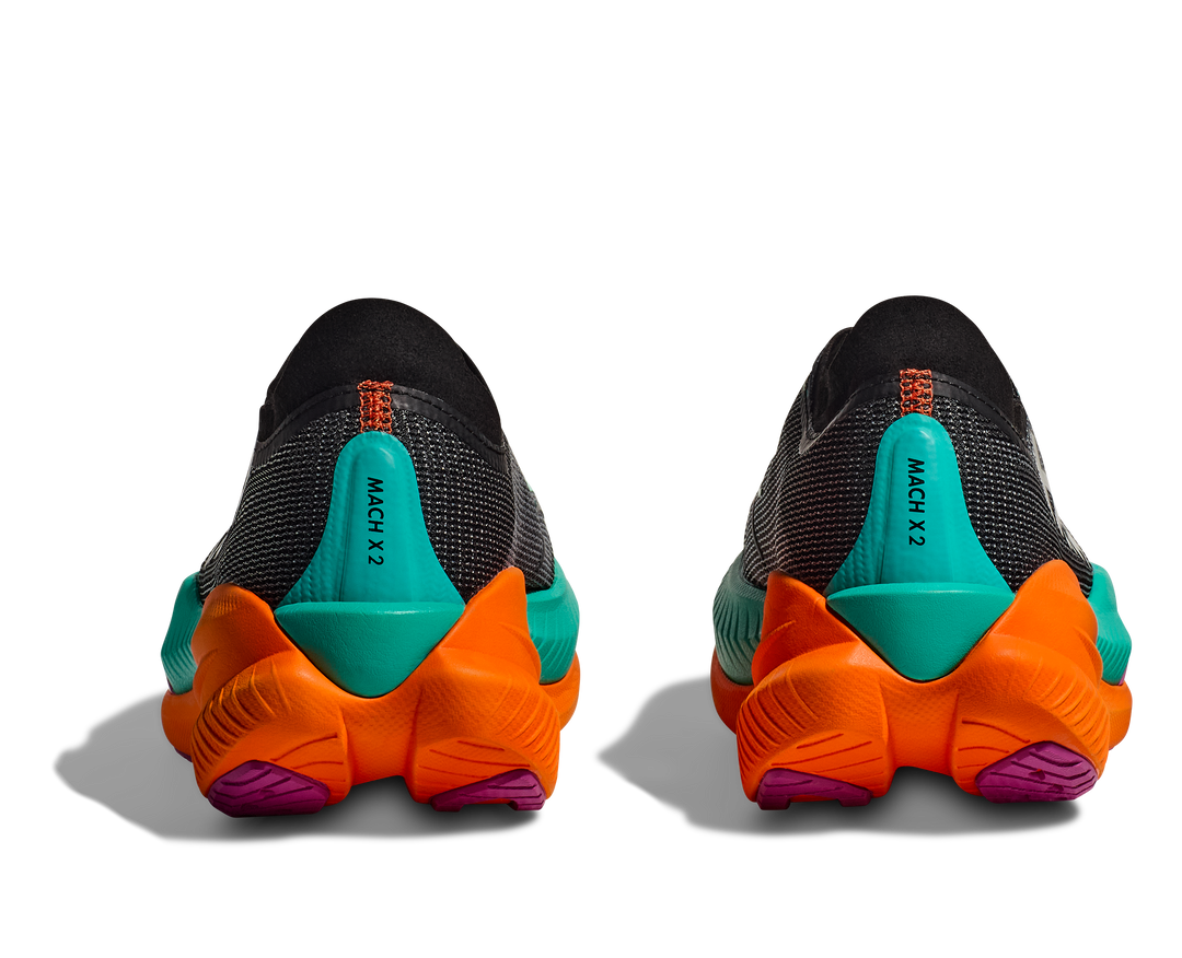 Hoka M MACH X 2 Svart / Elektrisk Aqua