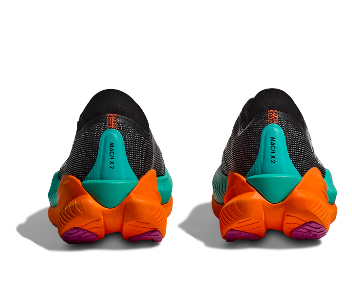 Hoka M MACH X 2 Svart / Elektrisk Aqua