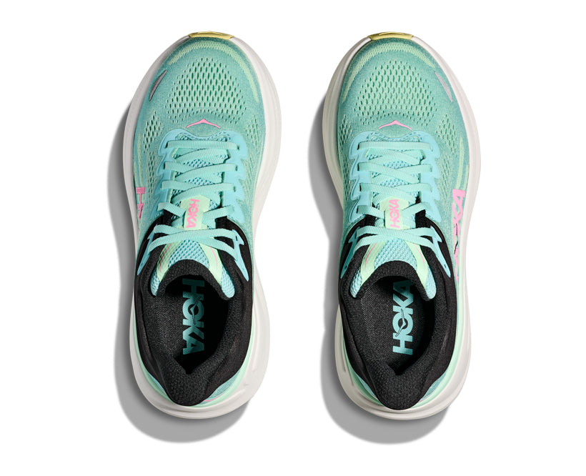 Hoka W BONDI 9 Blå Spark / Mint Fluorit 