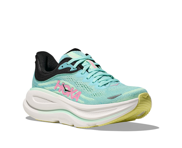 Hoka W BONDI 9 Blå Spark / Mint Fluorit 