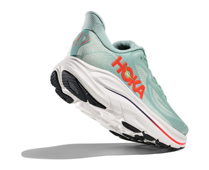 Hoka M CLIFTON 10 WIDE Sage / Neon Flame