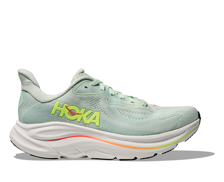 Hoka W CLIFTON 10 Sea Glass / Neon Flame