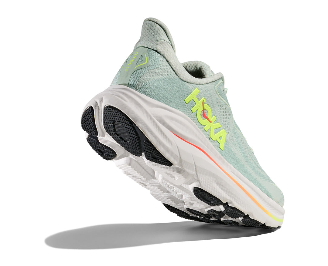 Hoka W CLIFTON 10 Sea Glass / Neon Flame