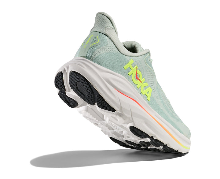 Hoka W CLIFTON 10 Sea Glass / Neon Flame