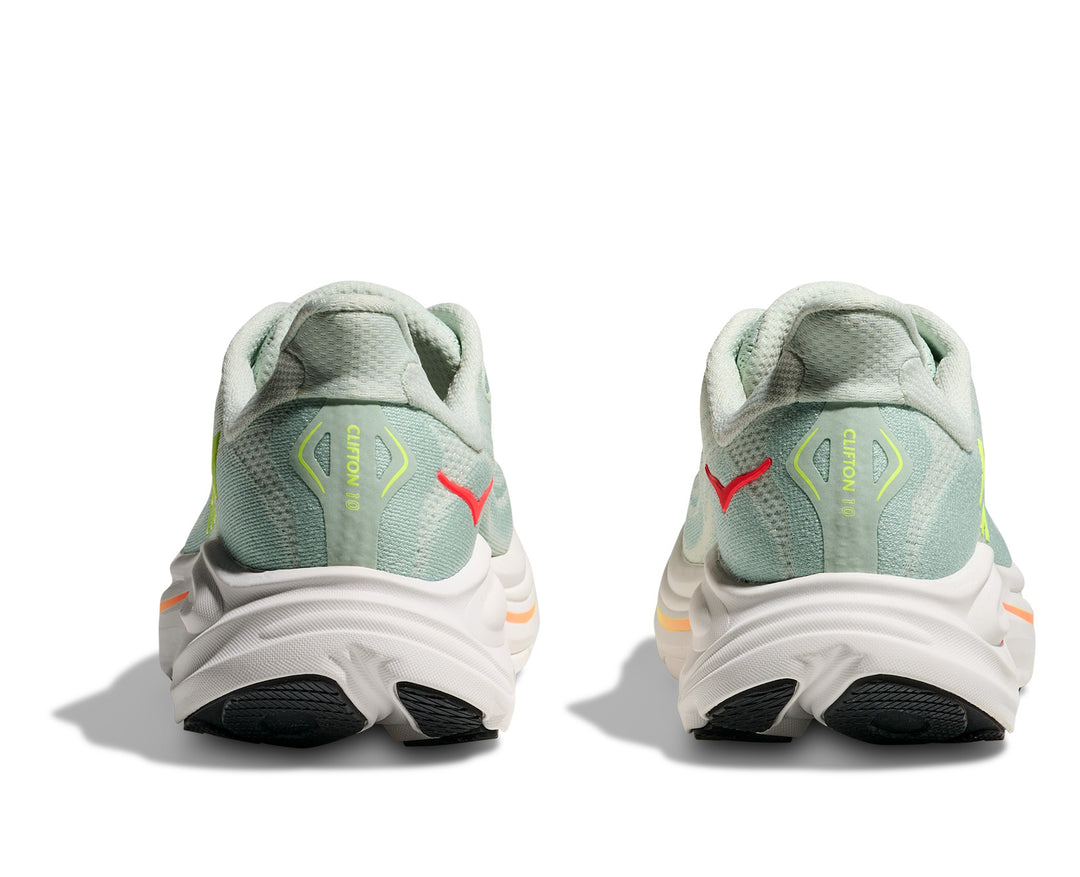 Hoka W CLIFTON 10 Sea Glass / Neon Flame