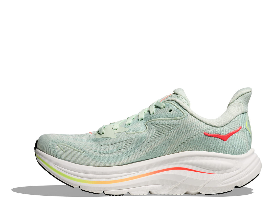 Hoka W CLIFTON 10 Sea Glass / Neon Flame