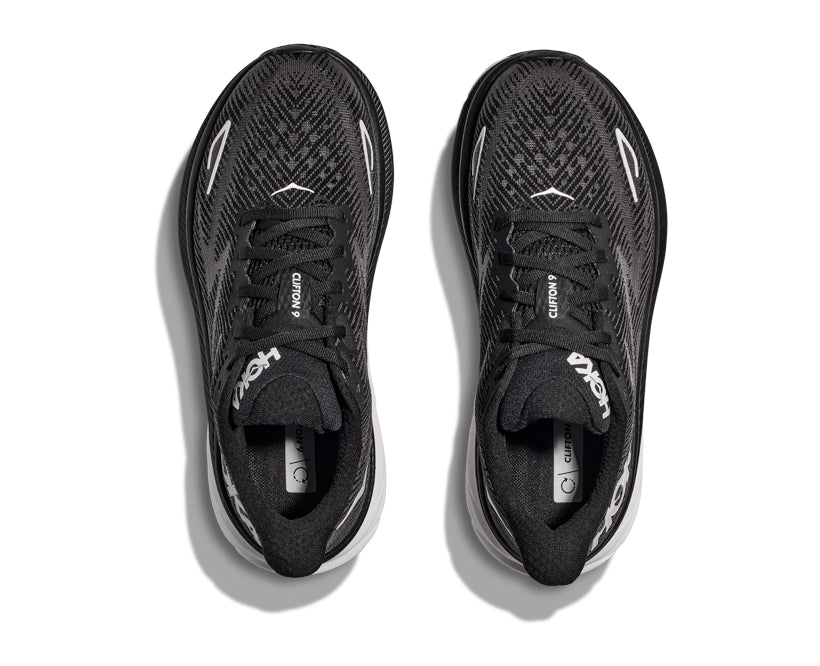 Hoka M CLIFTON 9 WIDE Svart / Vit