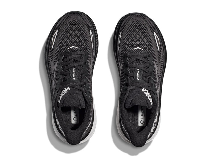 Hoka M CLIFTON 9 WIDE Svart / Vit