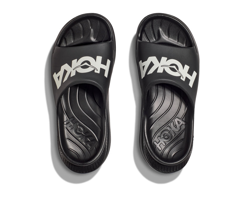 Hoka U ORA ATHLETIC SLIDE Svart / Vit