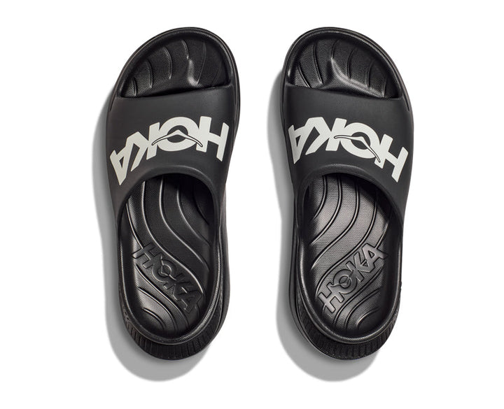 Hoka U ORA ATHLETIC SLIDE Svart / Vit