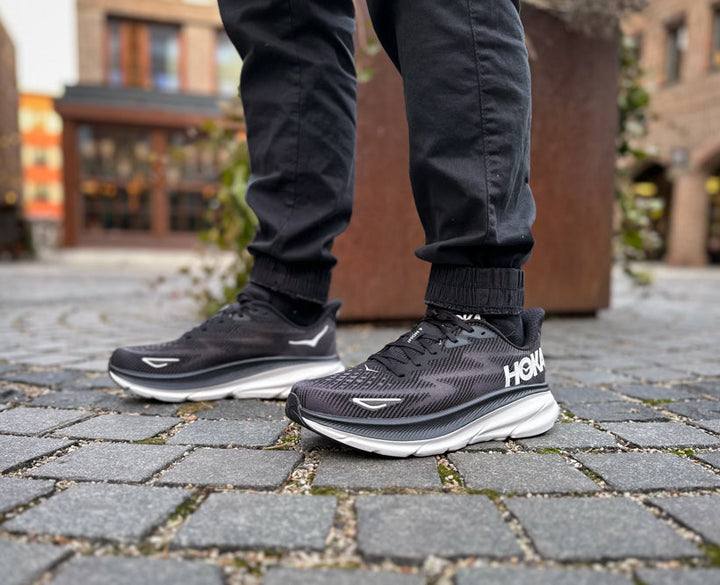 Hoka M CLIFTON 9 WIDE Svart / Vit
