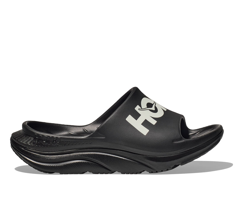Hoka U ORA ATHLETIC SLIDE Svart / Vit