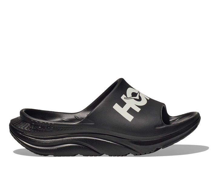 Hoka U ORA ATHLETIC SLIDE Svart / Vit