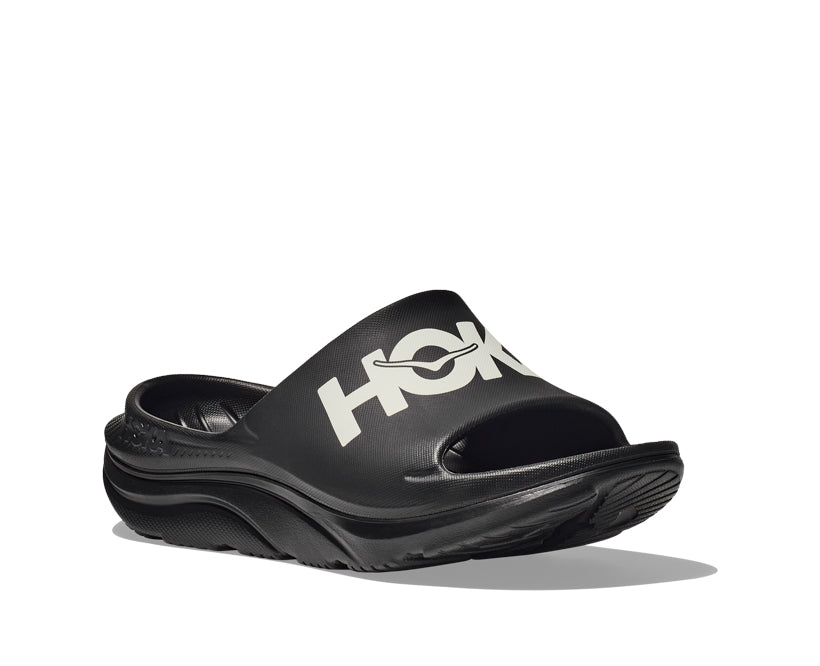 Hoka U ORA ATHLETIC SLIDE Svart / Vit