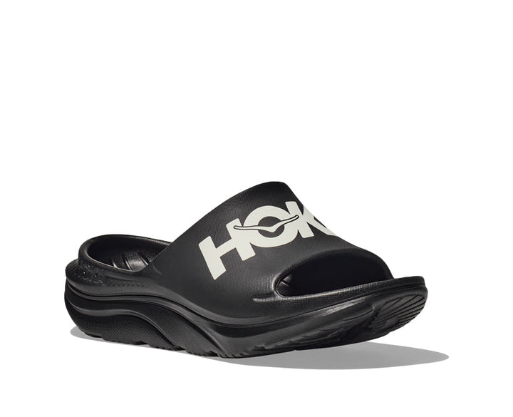 Hoka U ORA ATHLETIC SLIDE Svart / Vit