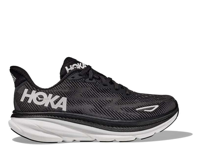 Hoka M CLIFTON 9 WIDE Svart / Vit