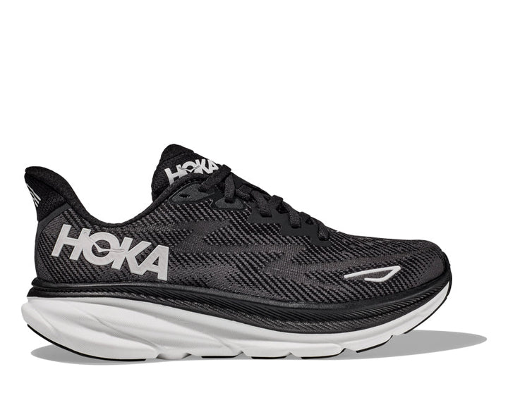 Hoka M CLIFTON 9 WIDE Svart / Vit