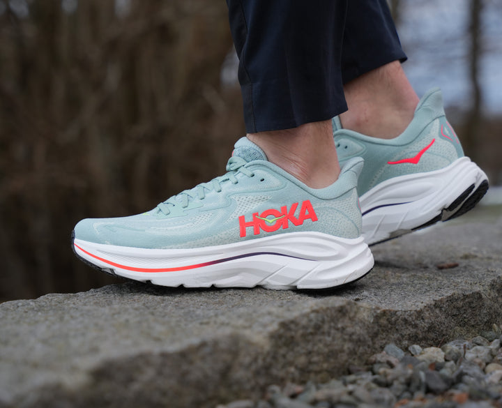 Hoka M CLIFTON 10 Sage / Neon Flame