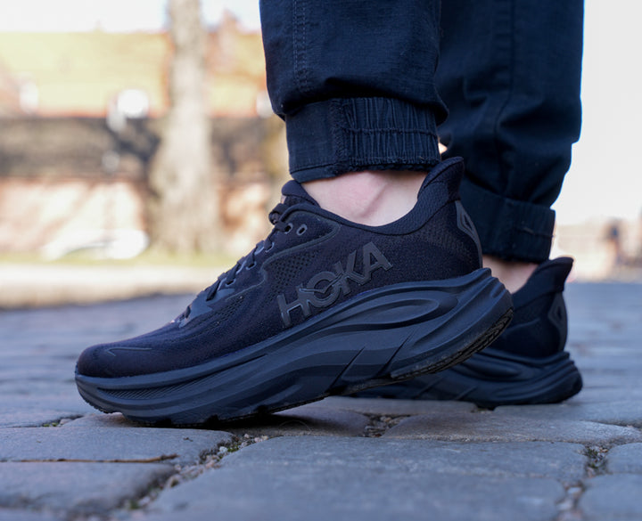 Hoka M CLIFTON 10 WIDE Svart / Svart