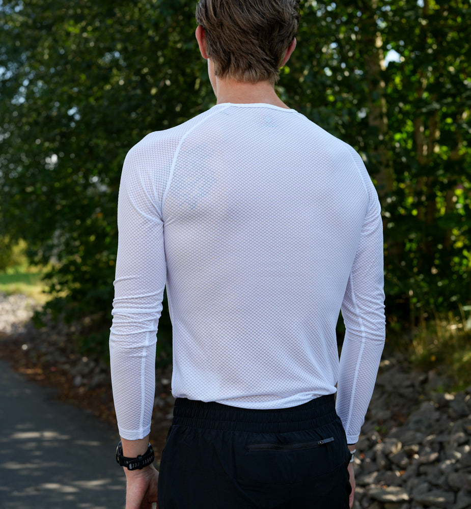 Saysky Mesh Base Layer Long Sleeve White