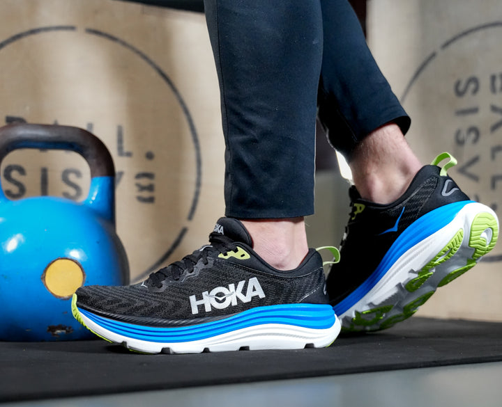 Hoka M GAVIOTA 5 Svart / Elektrisk Kobolt