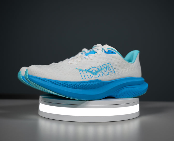 Hoka M MACH 6 Vit / Skyward Blå