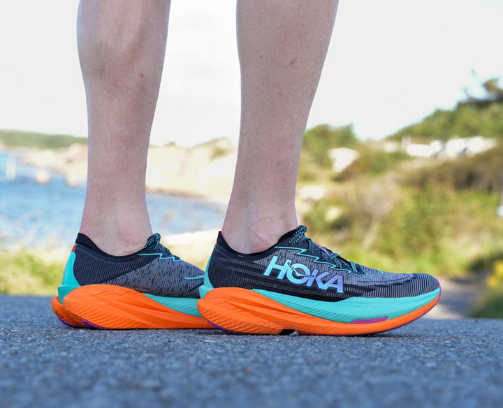 Hoka M MACH X 2 Svart / Elektrisk Aqua