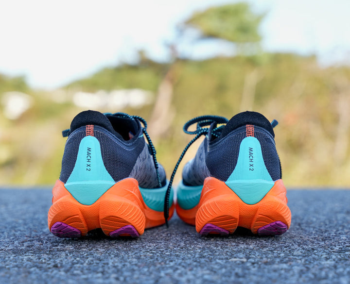 Hoka M MACH X 2 Svart / Elektrisk Aqua