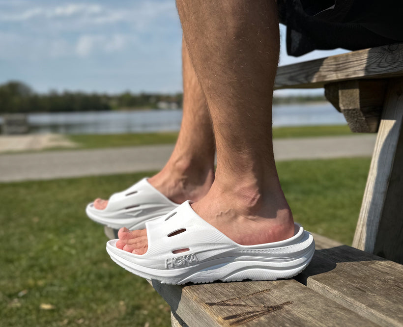 Hoka U ORA RECOVERY SLIDE 3 Vit / Vit