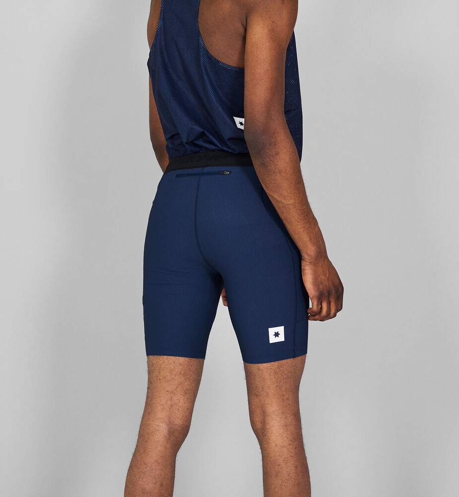 Saysky Combat+ Rib Short Tights 8" Blue