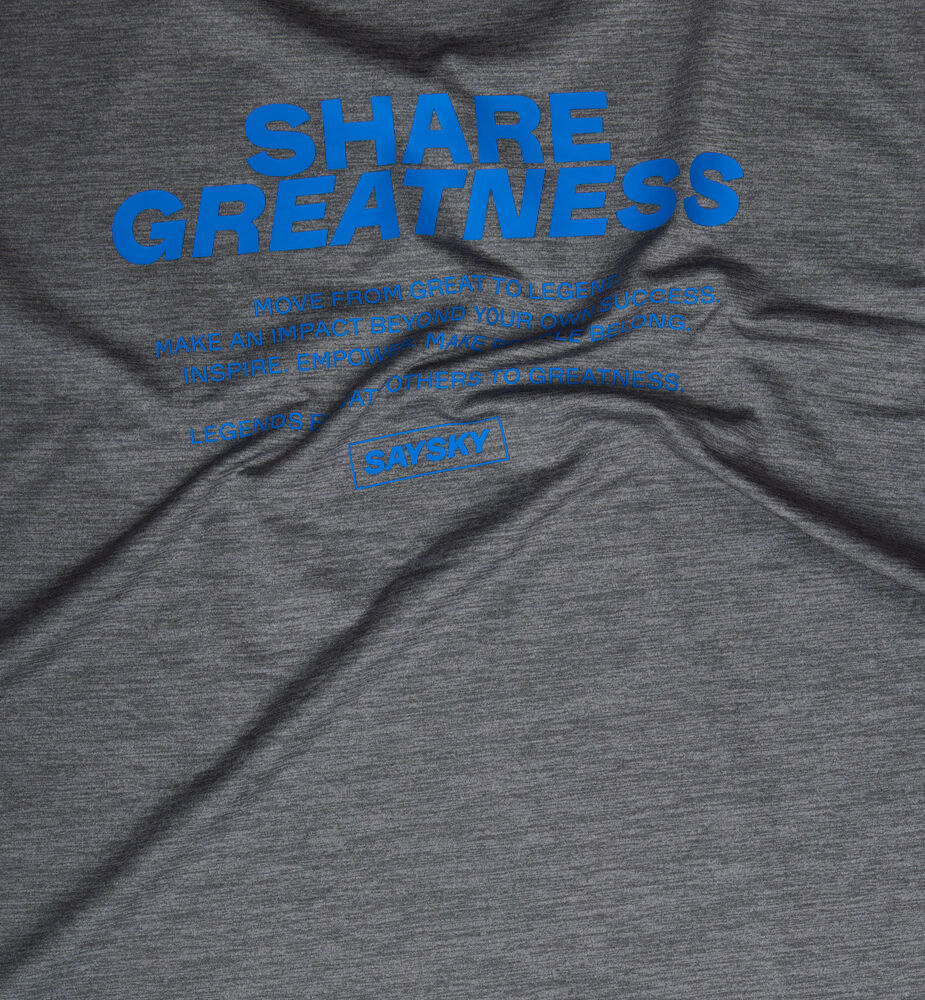 Saysky Statement Pace T-Shirt Grey