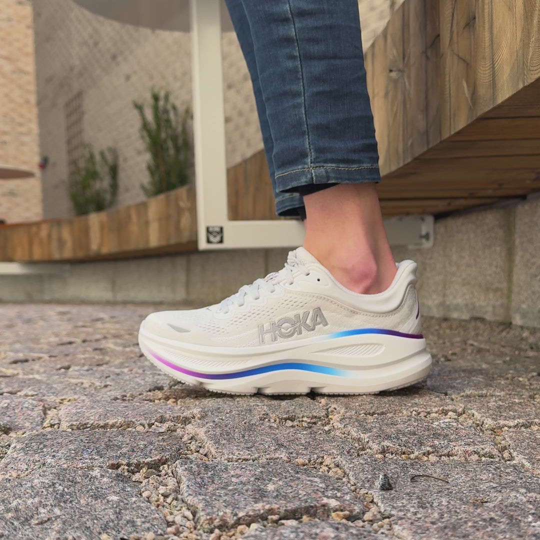 Hoka W BONDI 9 WIDE Cosmic Grå / Vit 